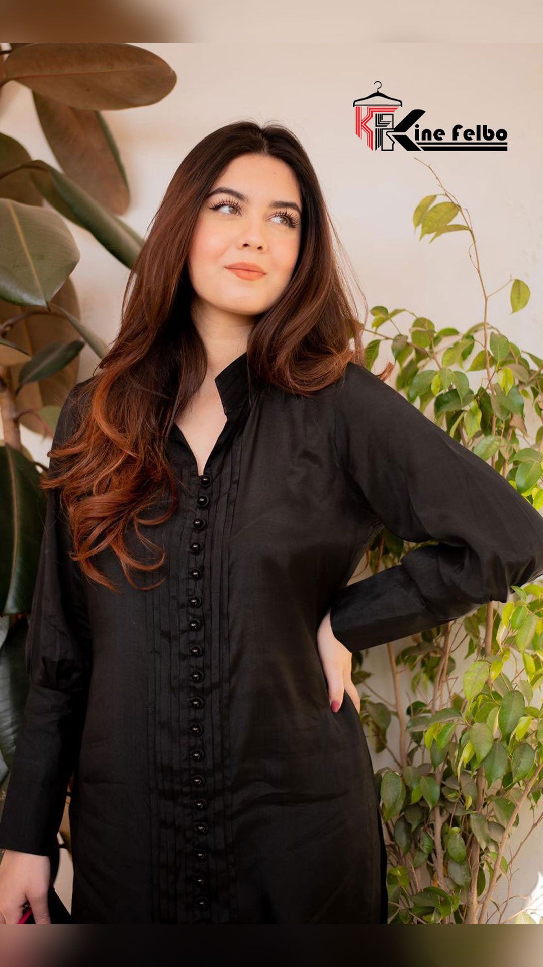 Premium Long Black Dress
