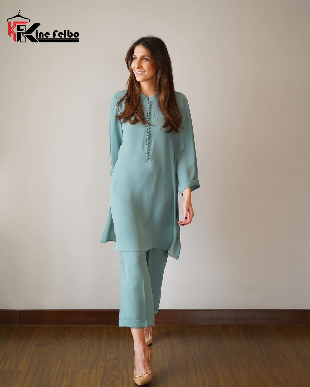 Beige Button Set