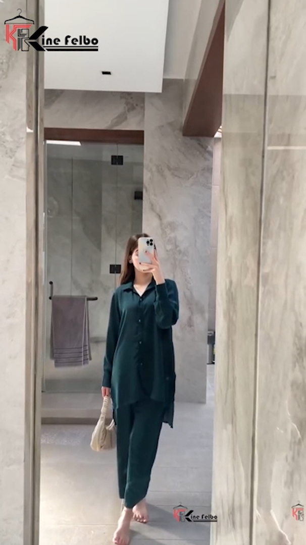 See Green Shirt Set