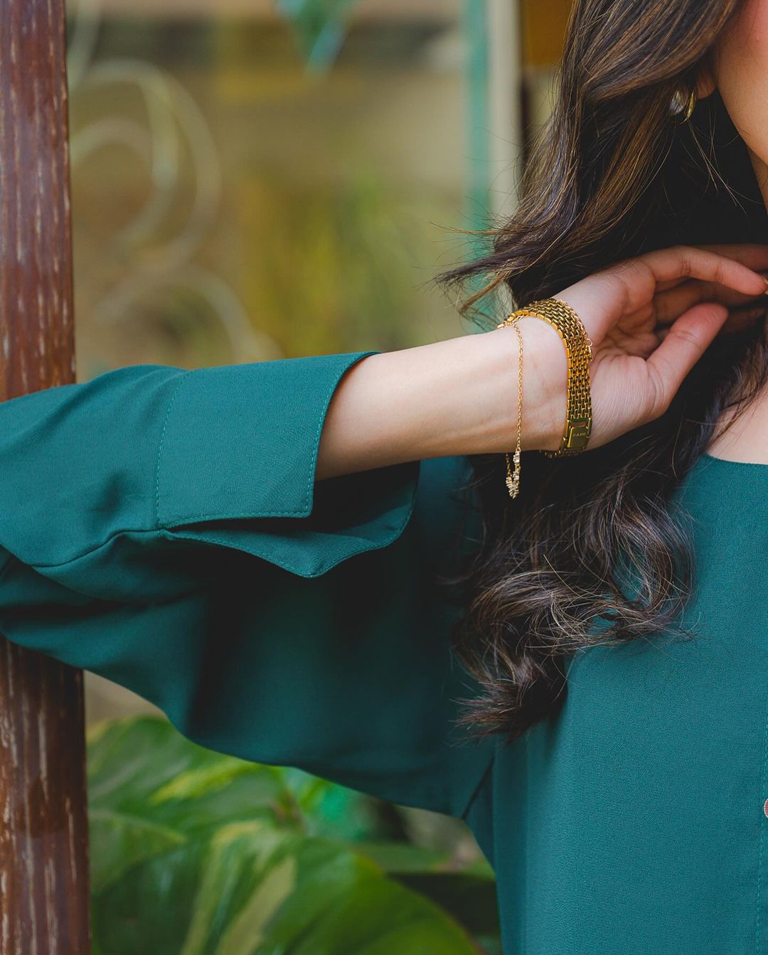 Macy See Green Kaftan - KineFelbo