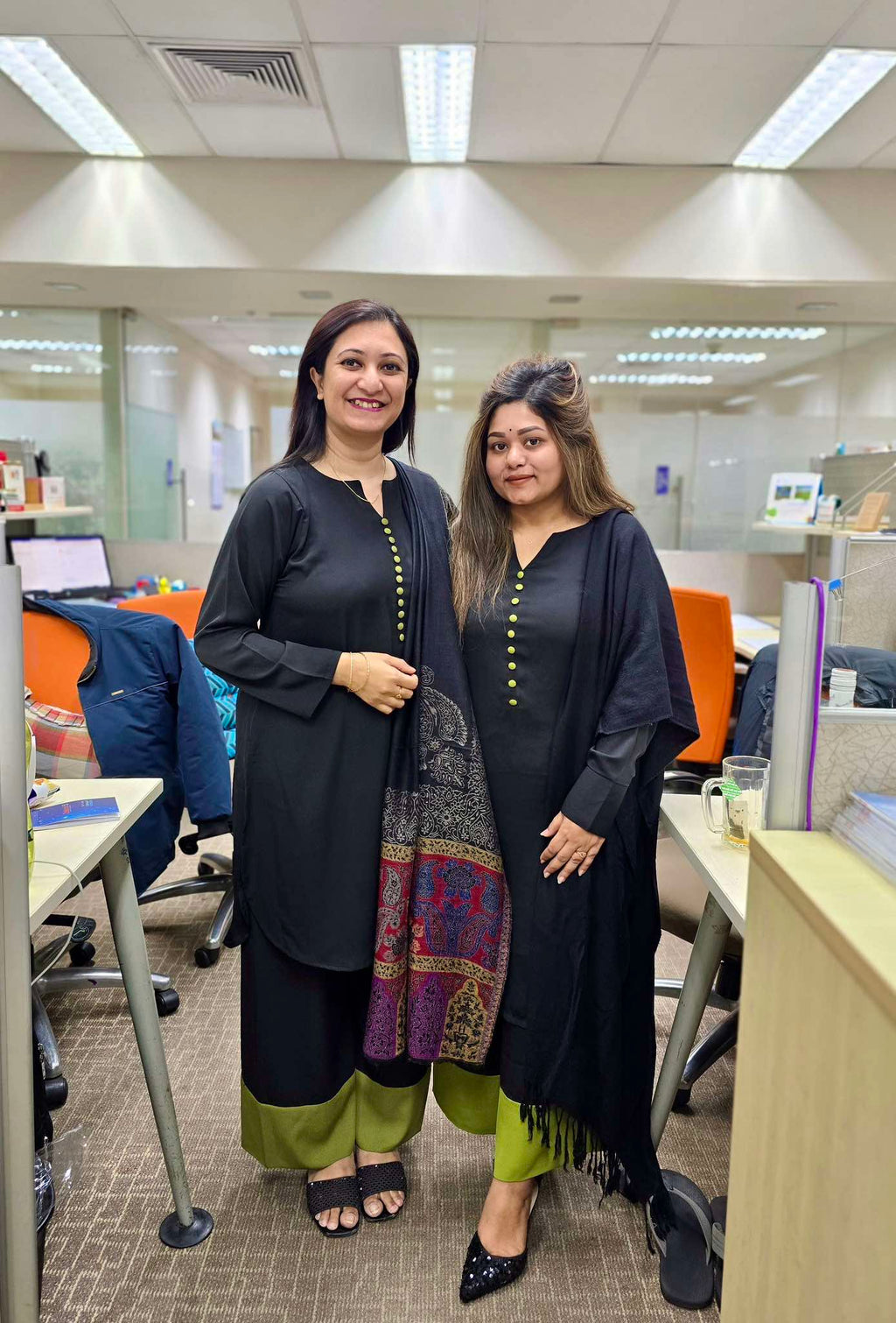 Olive Short Button Set