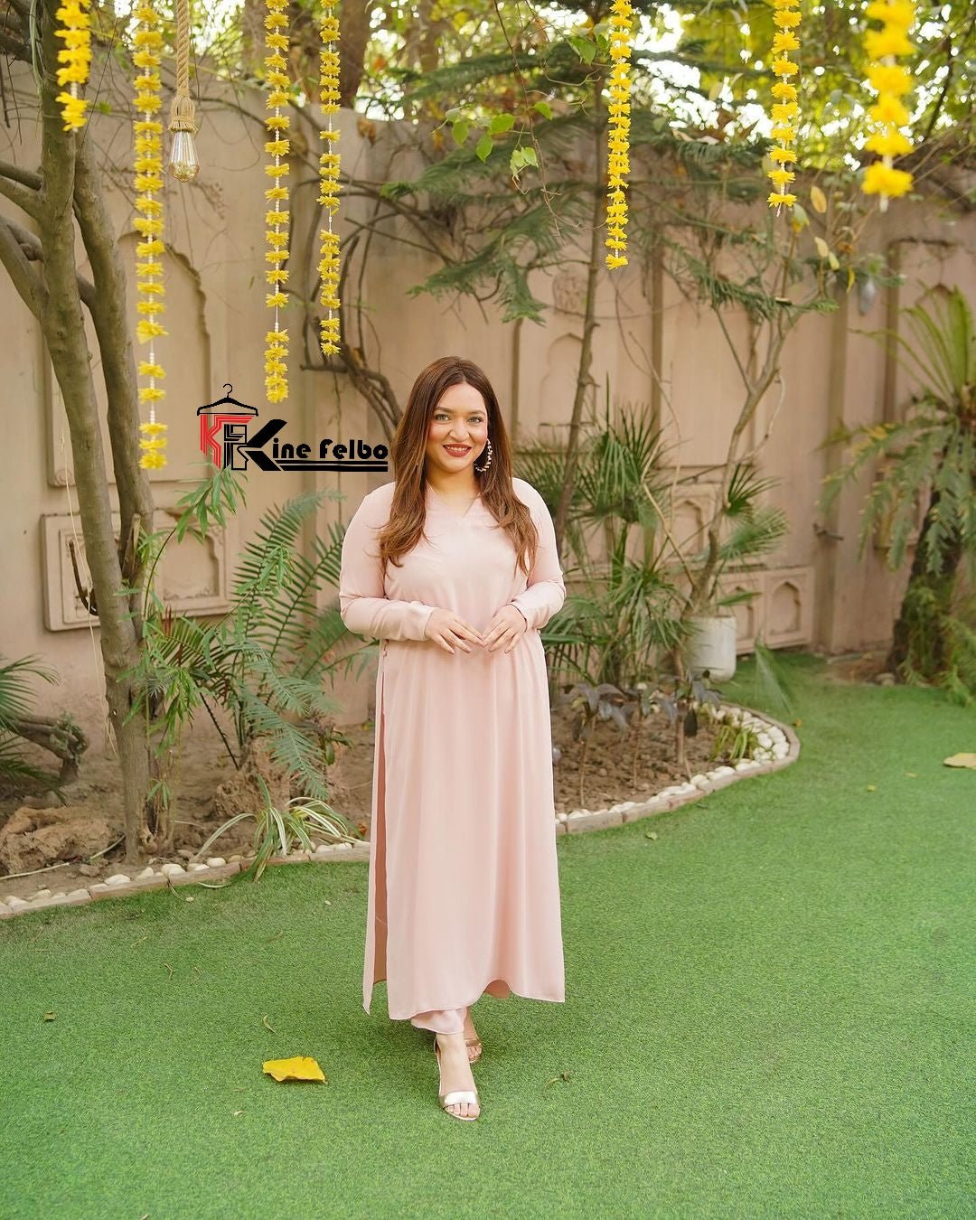 Luxury Peach Long Co-Ord