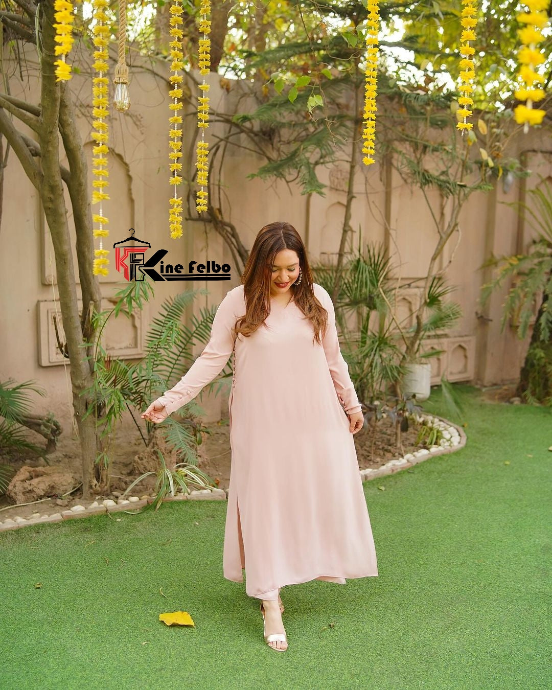 Luxury Peach Long Co-Ord