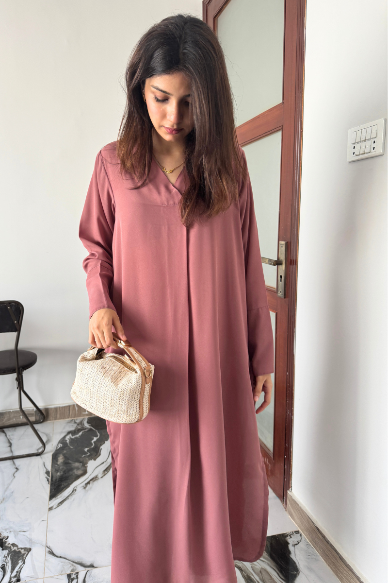 Mauve Long Kaftan