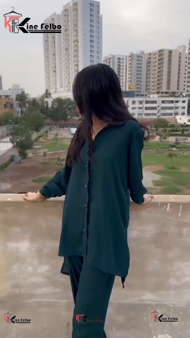 See Green Shirt Set