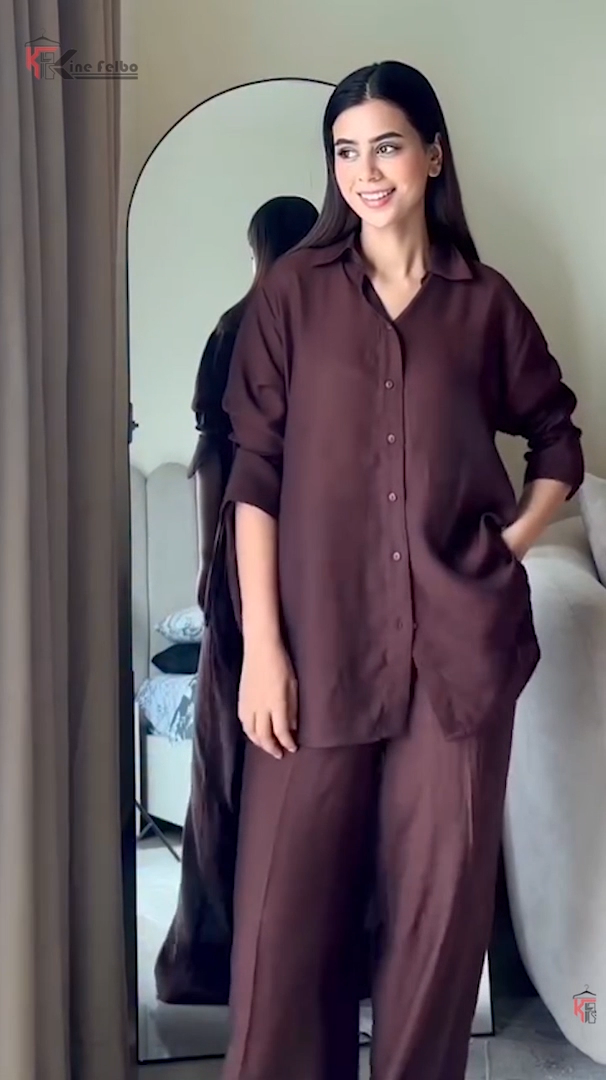 Deep Purple Shirt Set