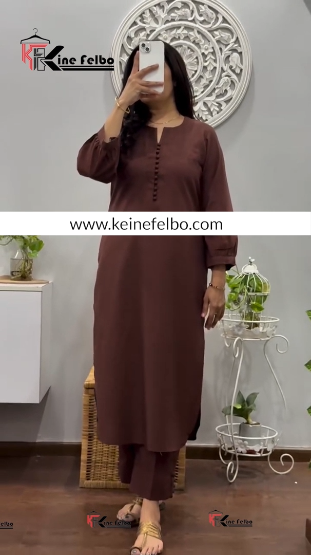 Summer Essential Coffee Long Kurti