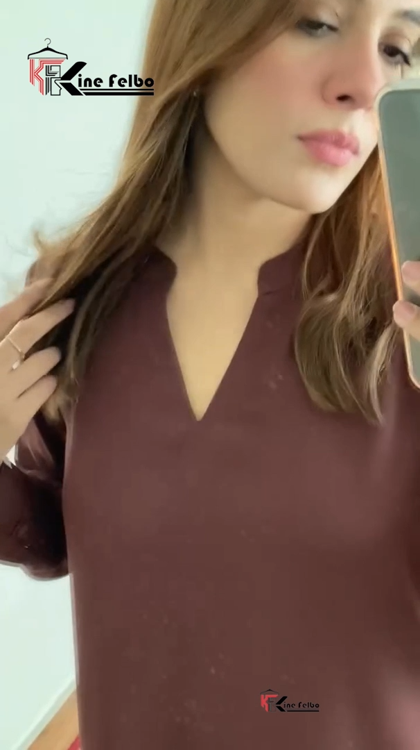 Luxury Long Kurti Set (Coffee Color)