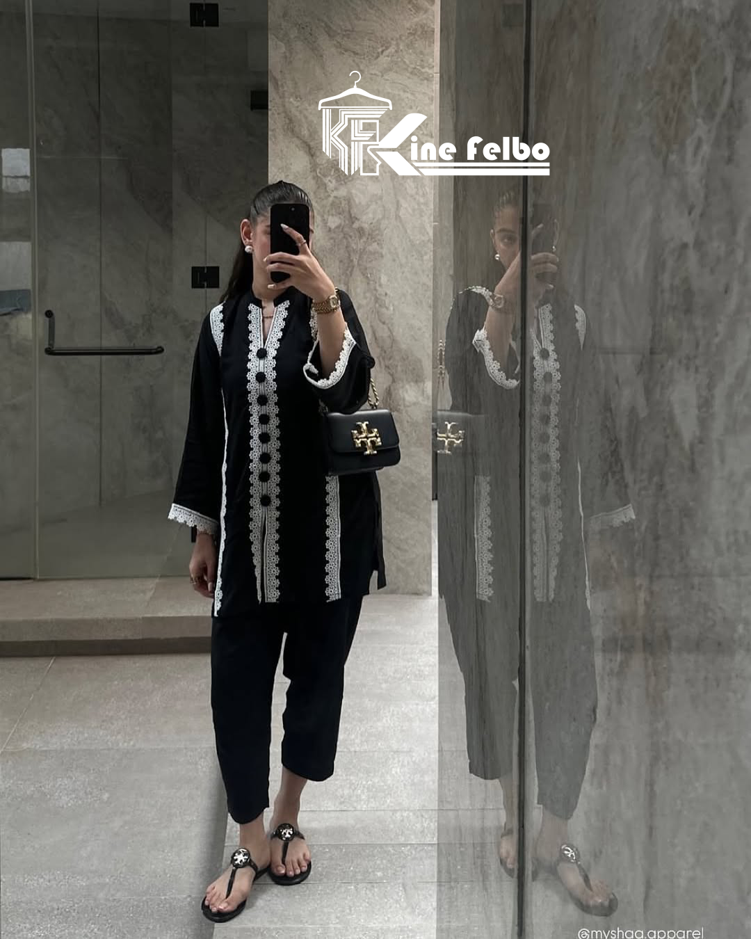 Eid Speical Black Lace Set