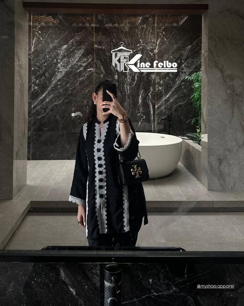 Eid Speical Black Lace Set