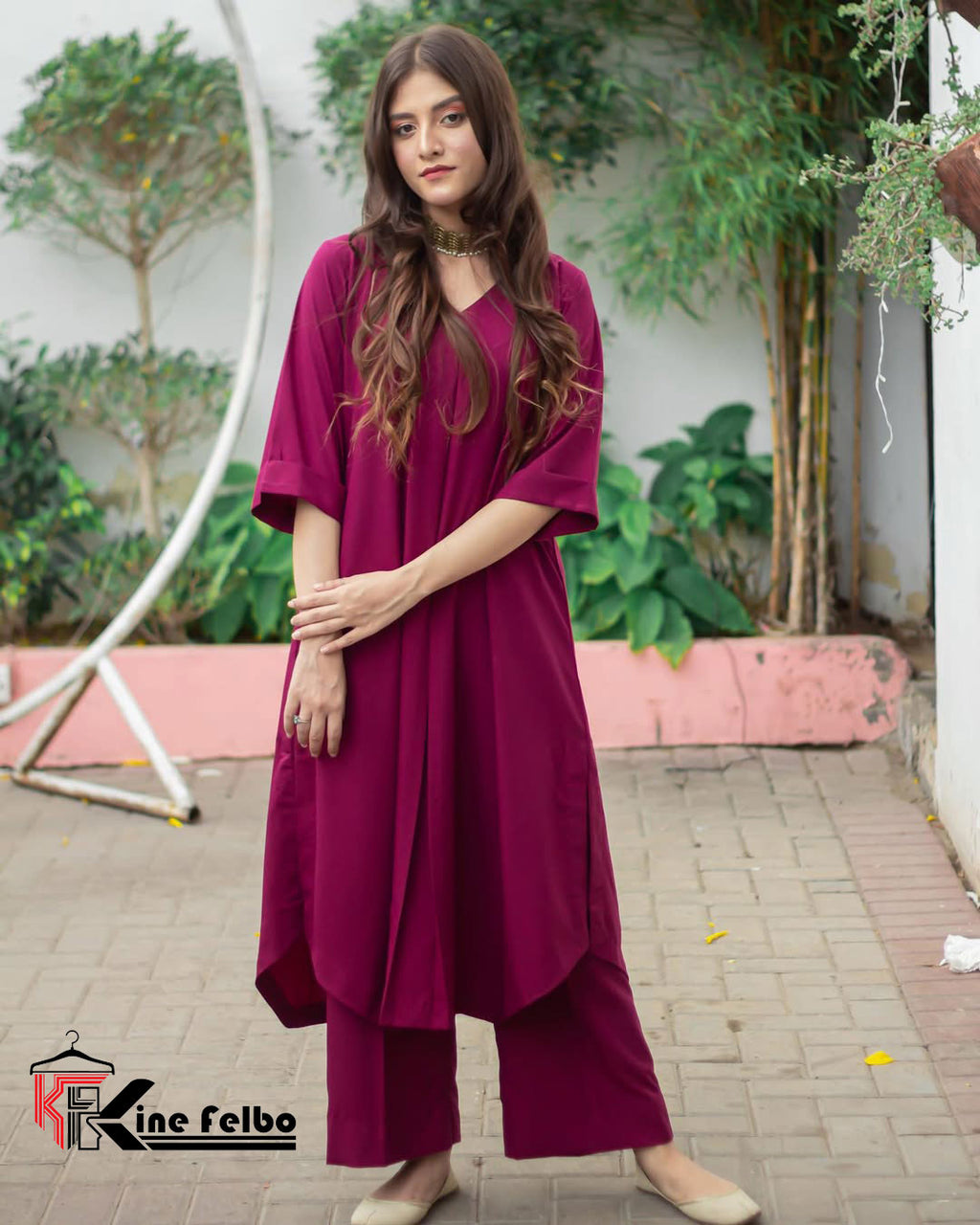 Purple Long Co-Ord Set