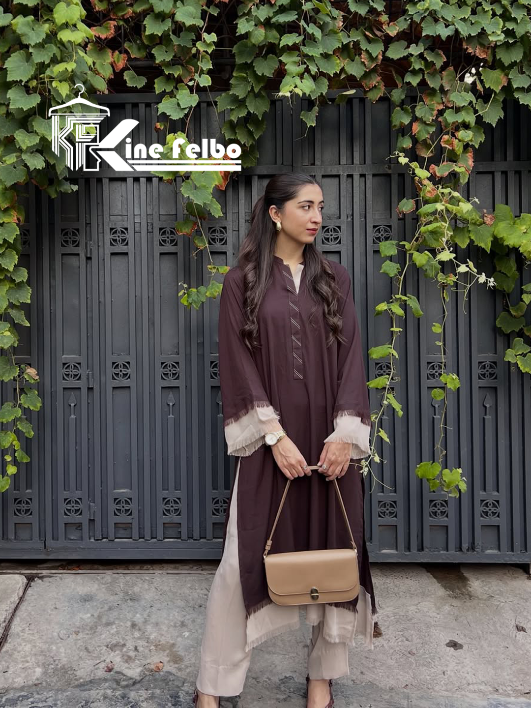 Coffee Long Fringe Set