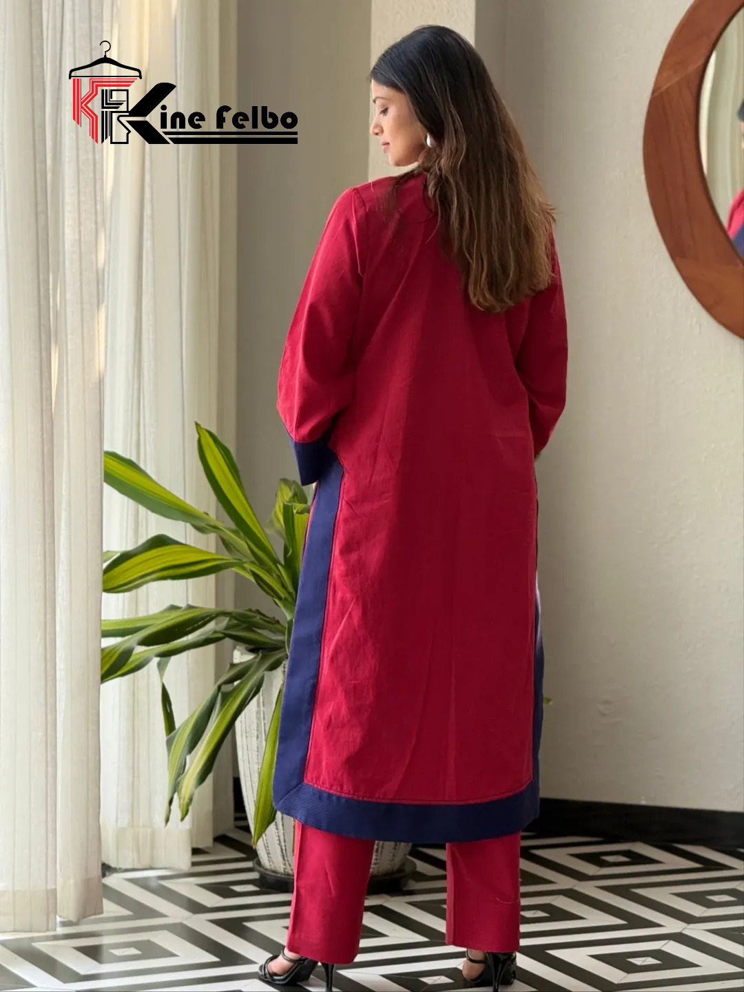 Maroon Zuri Set