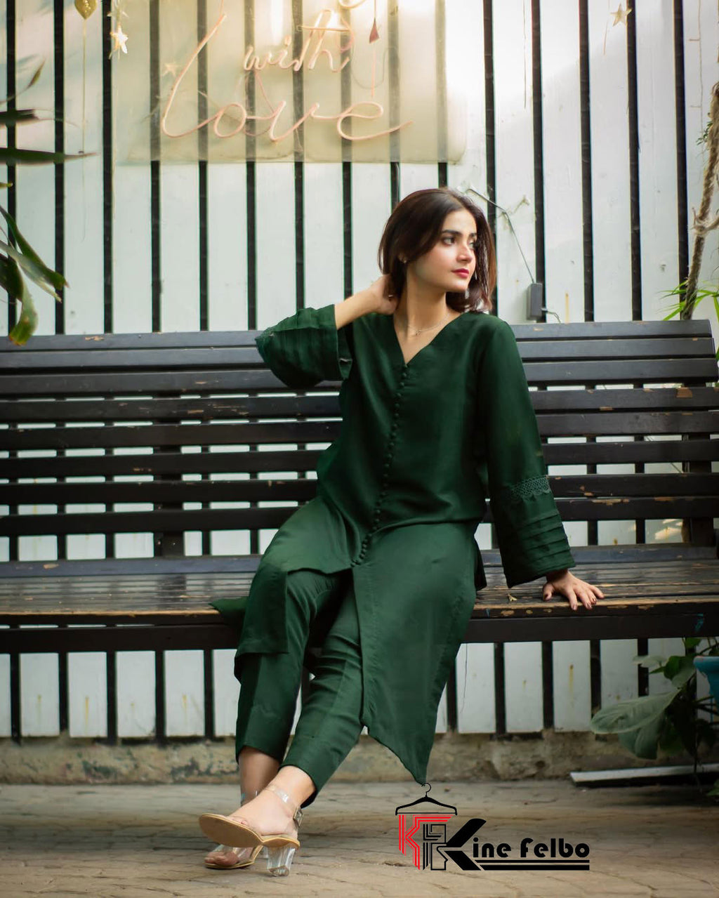 Noora Green Co Ord  Set