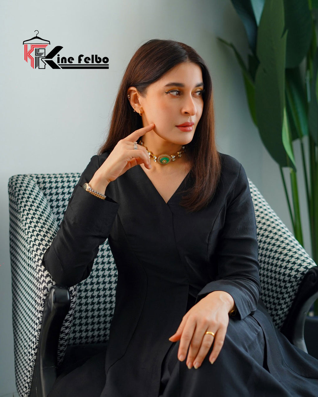 Midnight Elegance Silk Gown