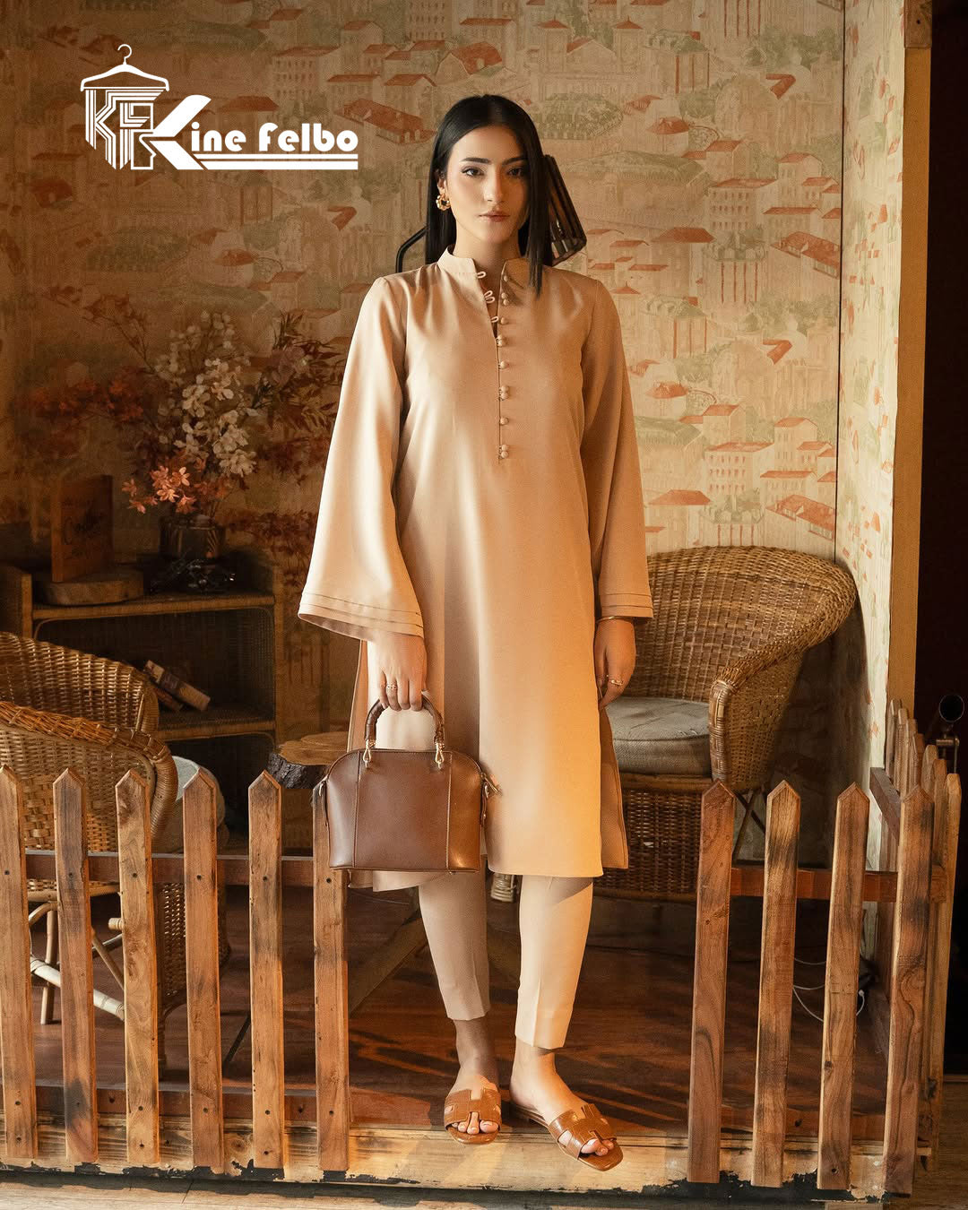 Noora Beige Co Ord  Set