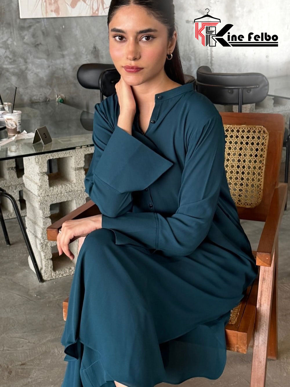 Teal clasic set