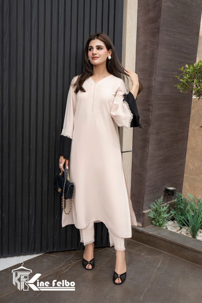 Light Cream Fringe Set