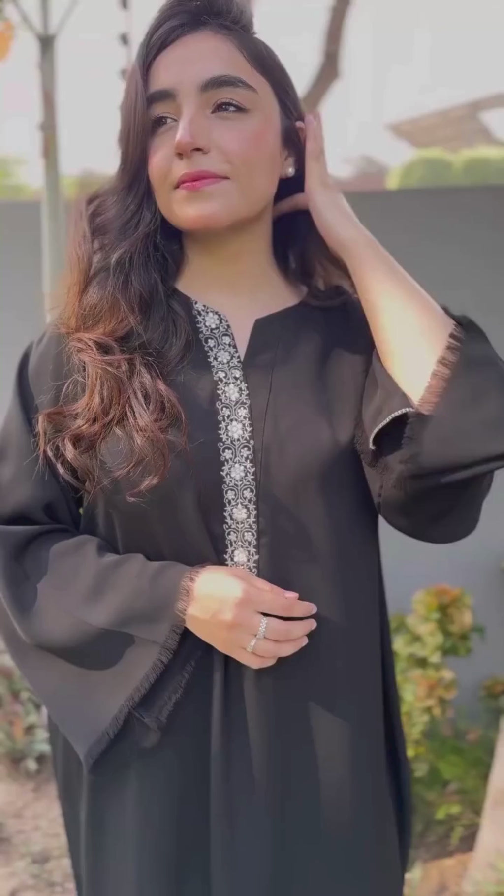 Hand Embroidered Long Co-Ord