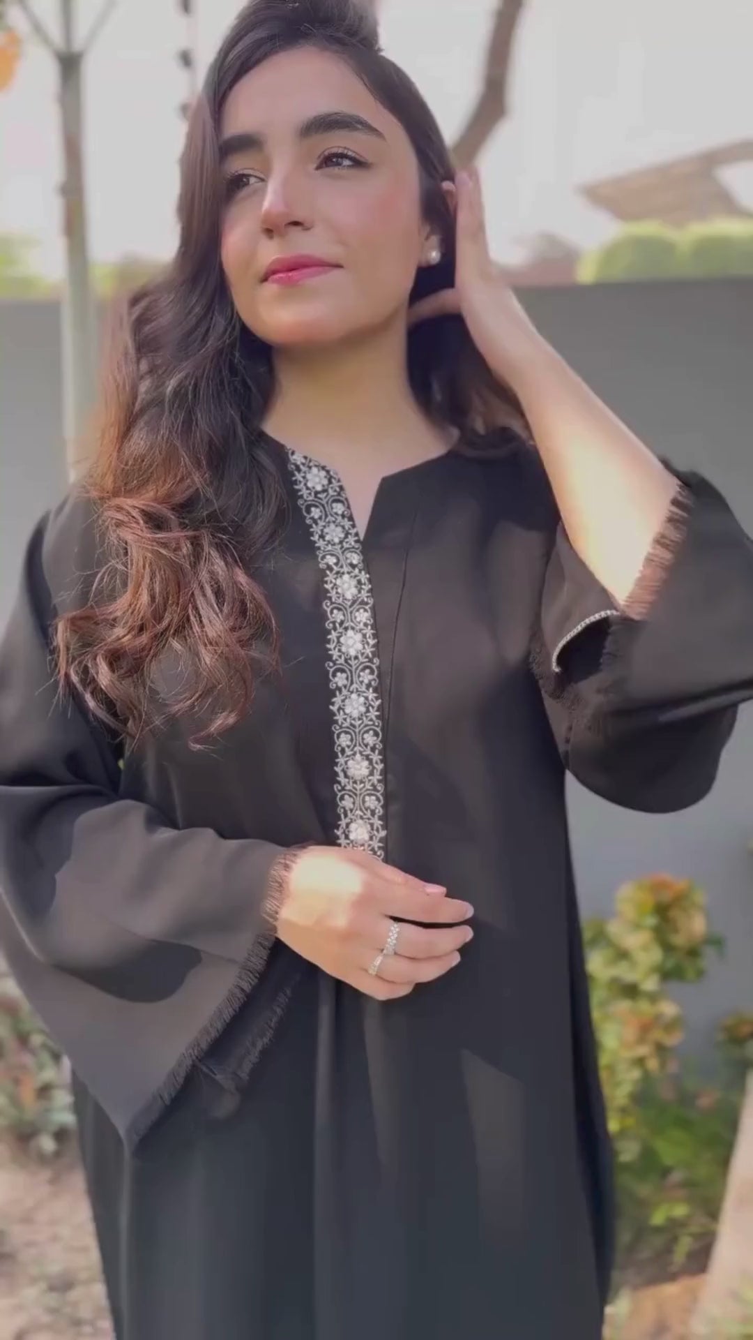 Hand Embroidered Long Co-Ord