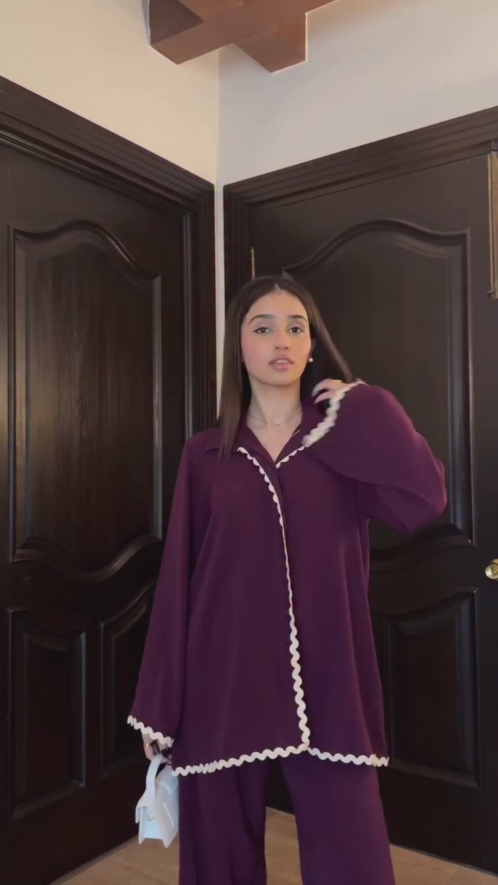 Purple Lace Shirt
