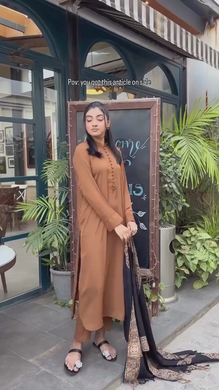 Brown Button Set
