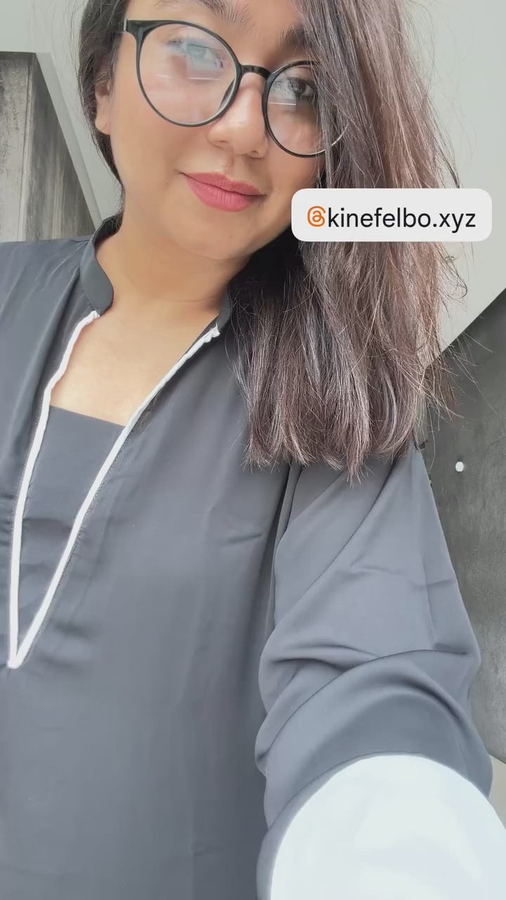 Midnight Black Long Kurti