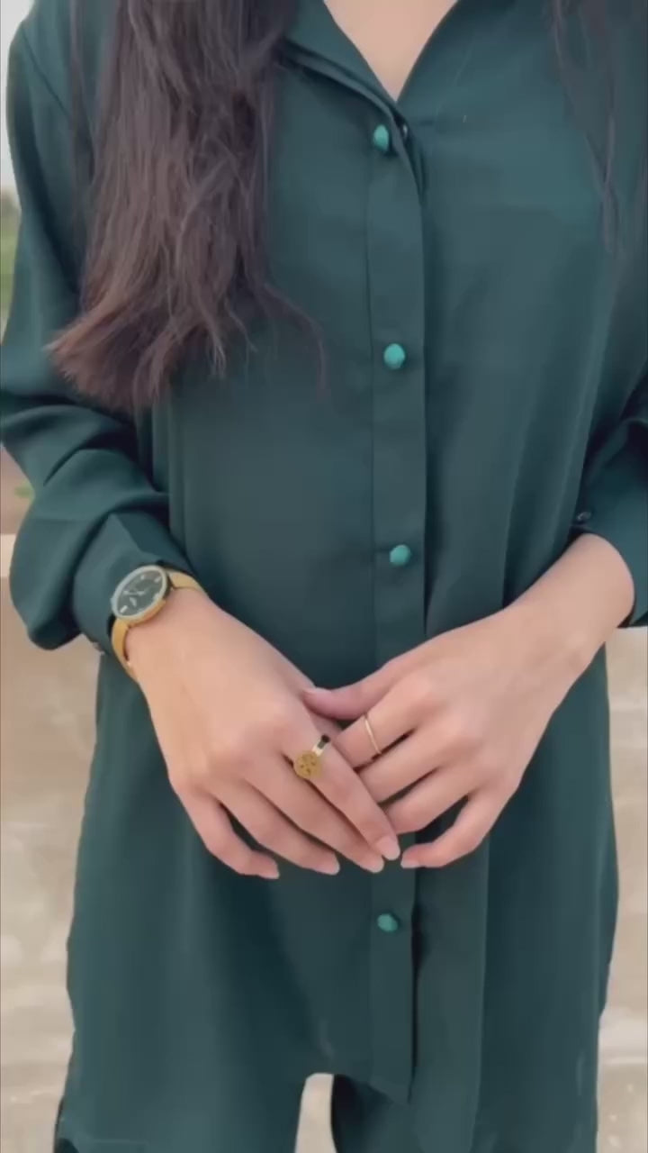 See Green Shirt Set