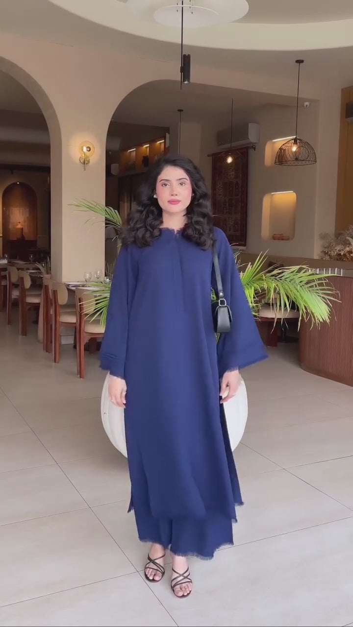 Sapphire Navy Fringe Flow set