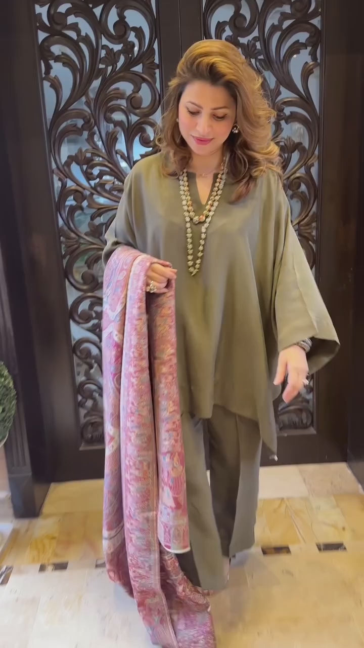 New Olive Kaftan Set