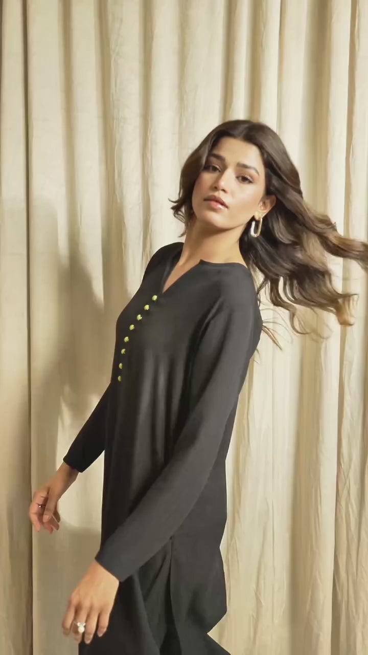 Olive Short Button Set