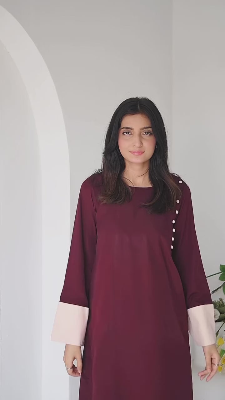 Maroon Co-Ord Set