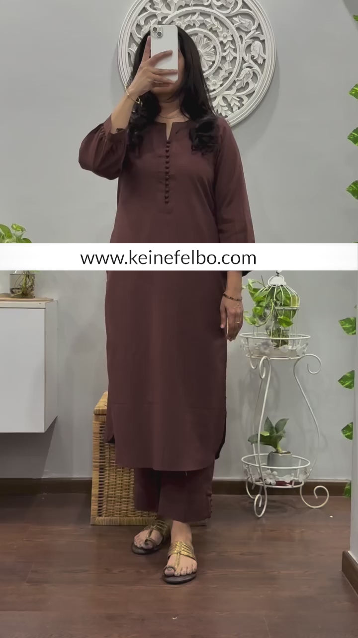 Summer Essential Coffee Long Kurti