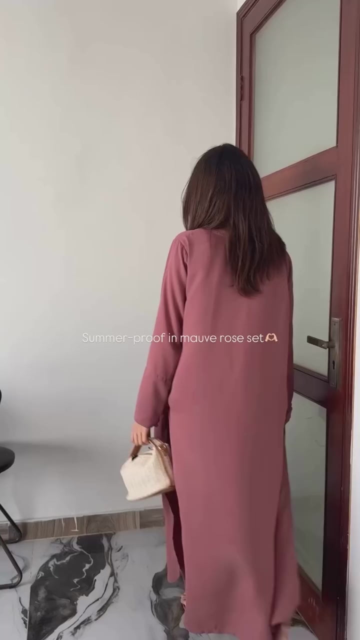 Mauve Long Kaftan