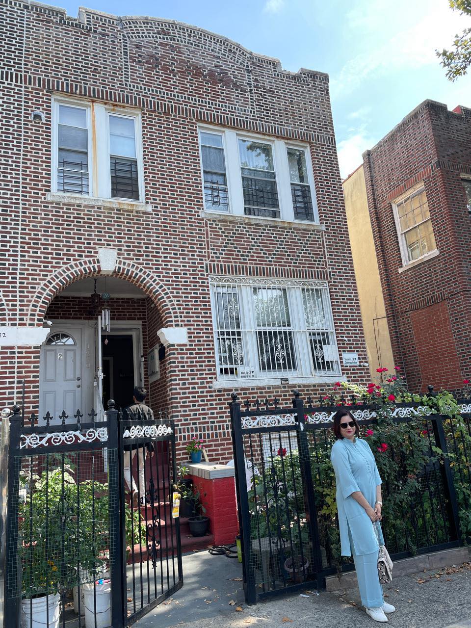 Mint Blue Button Kurti Set