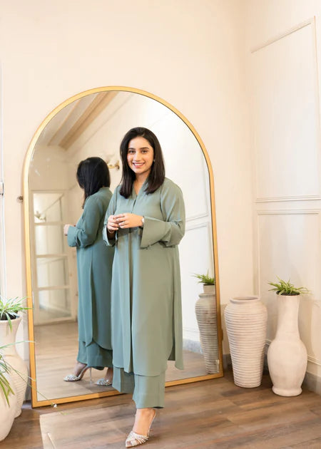 Paste Long Kurta Set