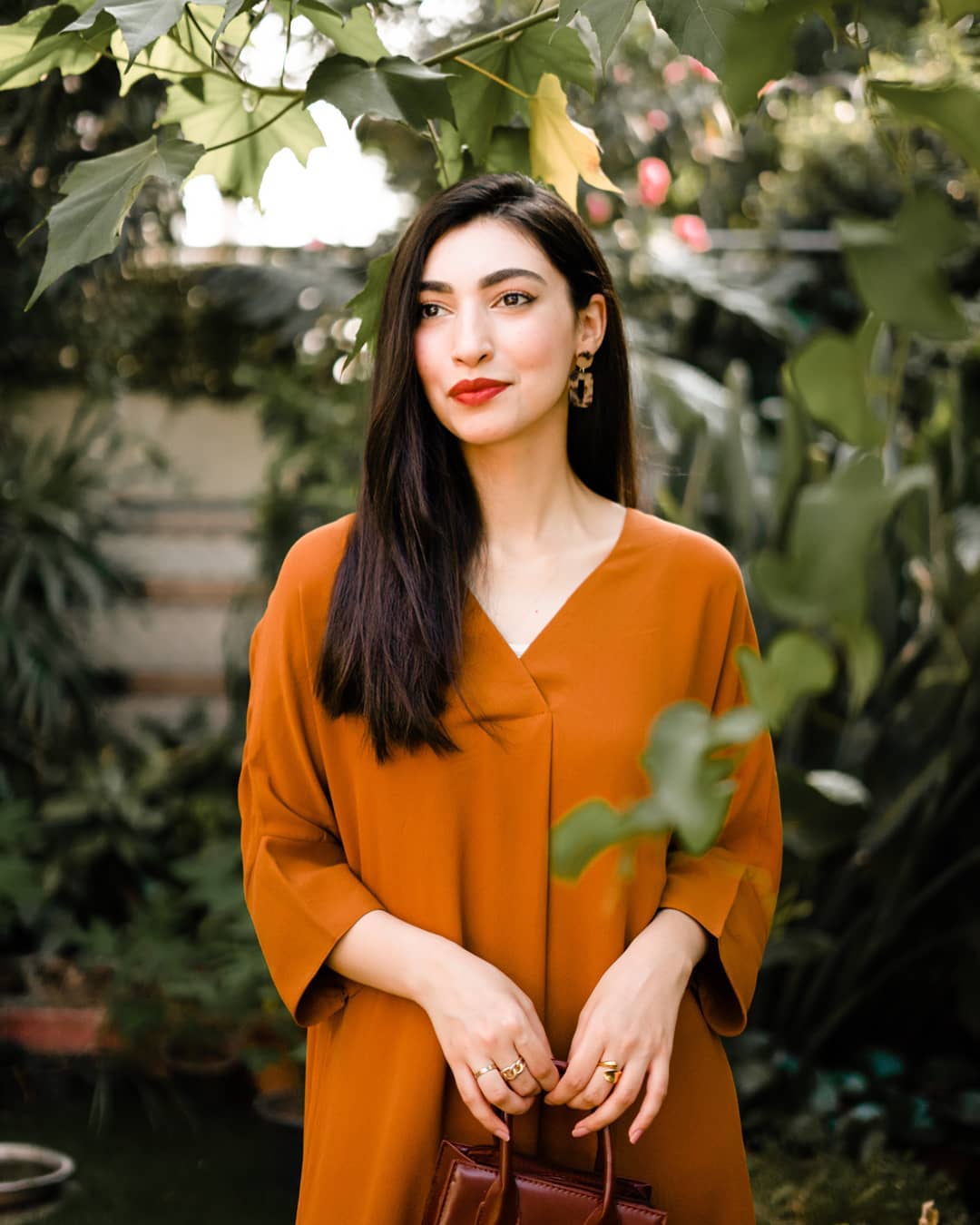 Burned Orange Long Kaftan