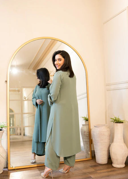 Paste Long Kurta Set