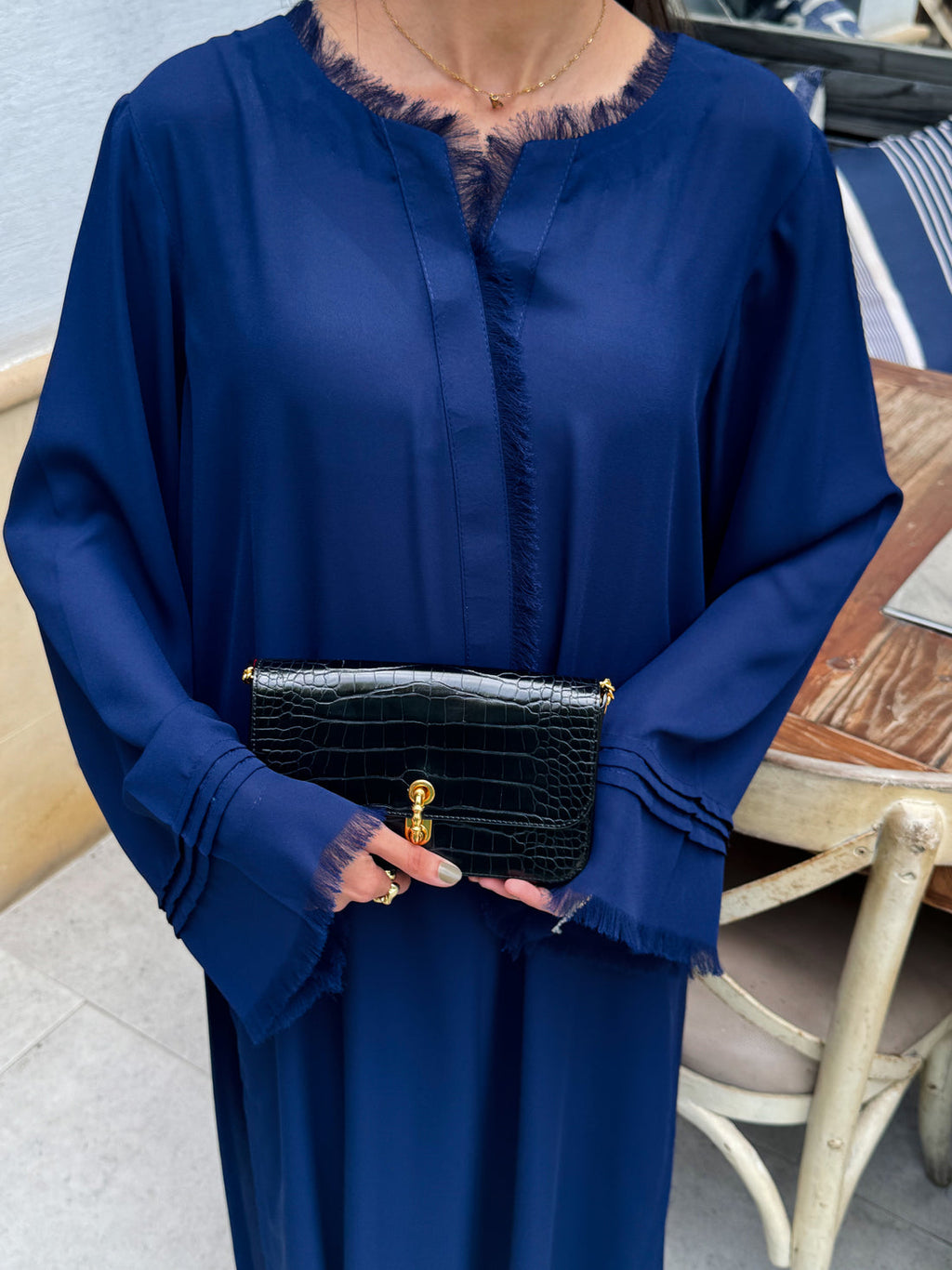 Sapphire Navy Fringe Flow set