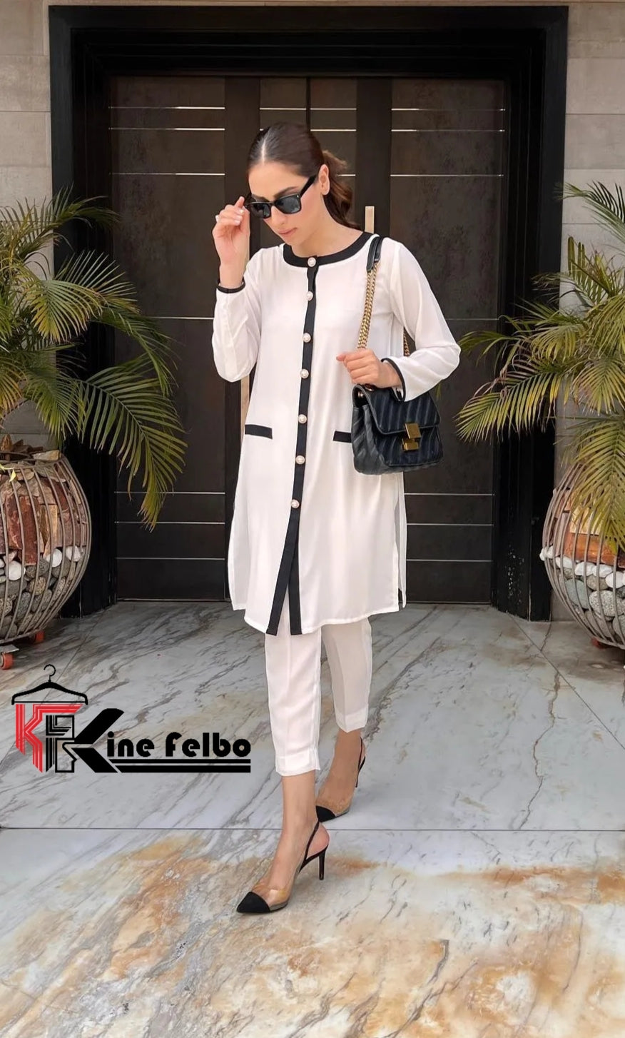 Luxury Ivory Button Co-Ord