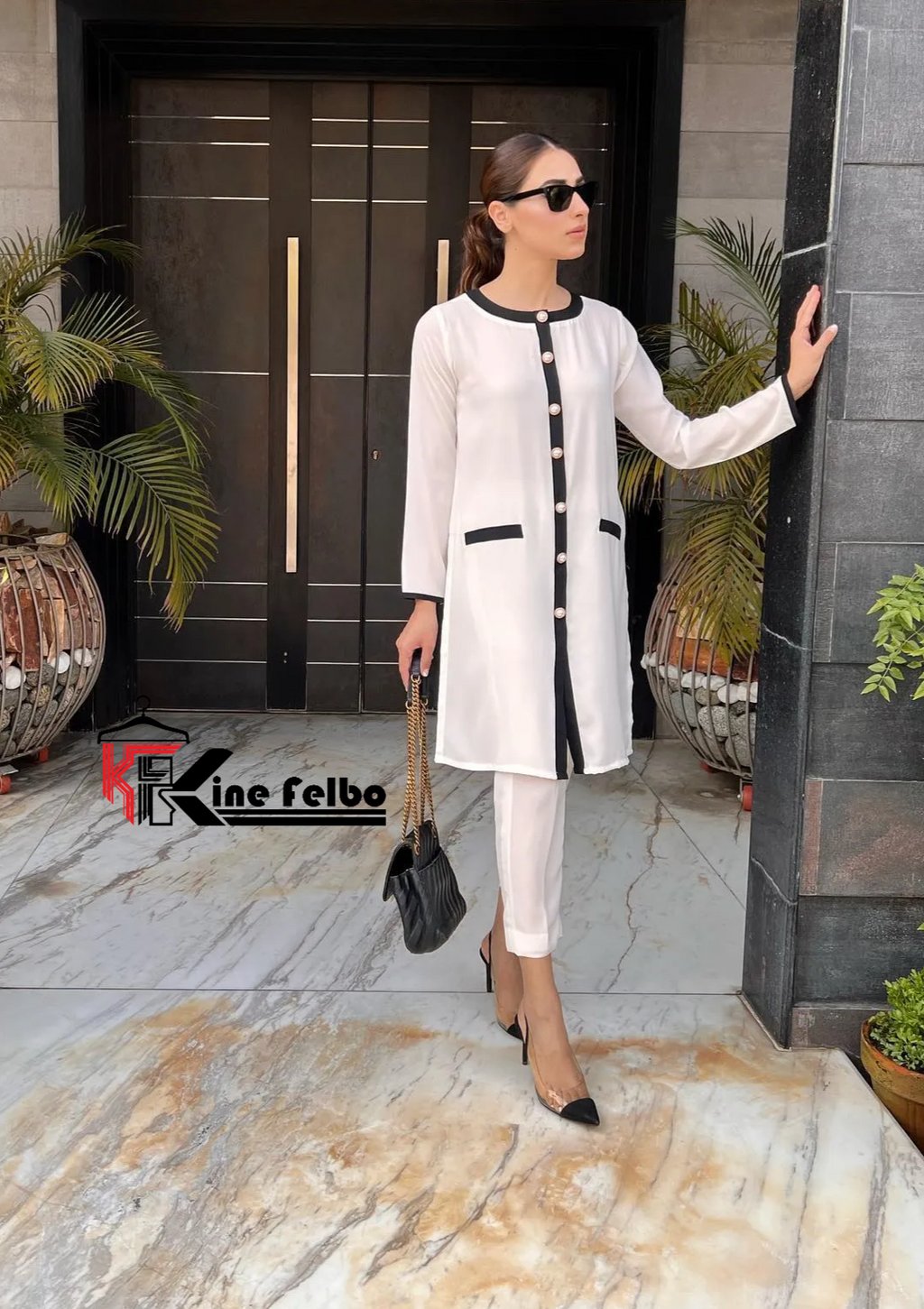 Luxury Ivory Button Co-Ord