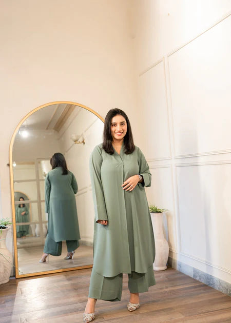 Paste Long Kurta Set