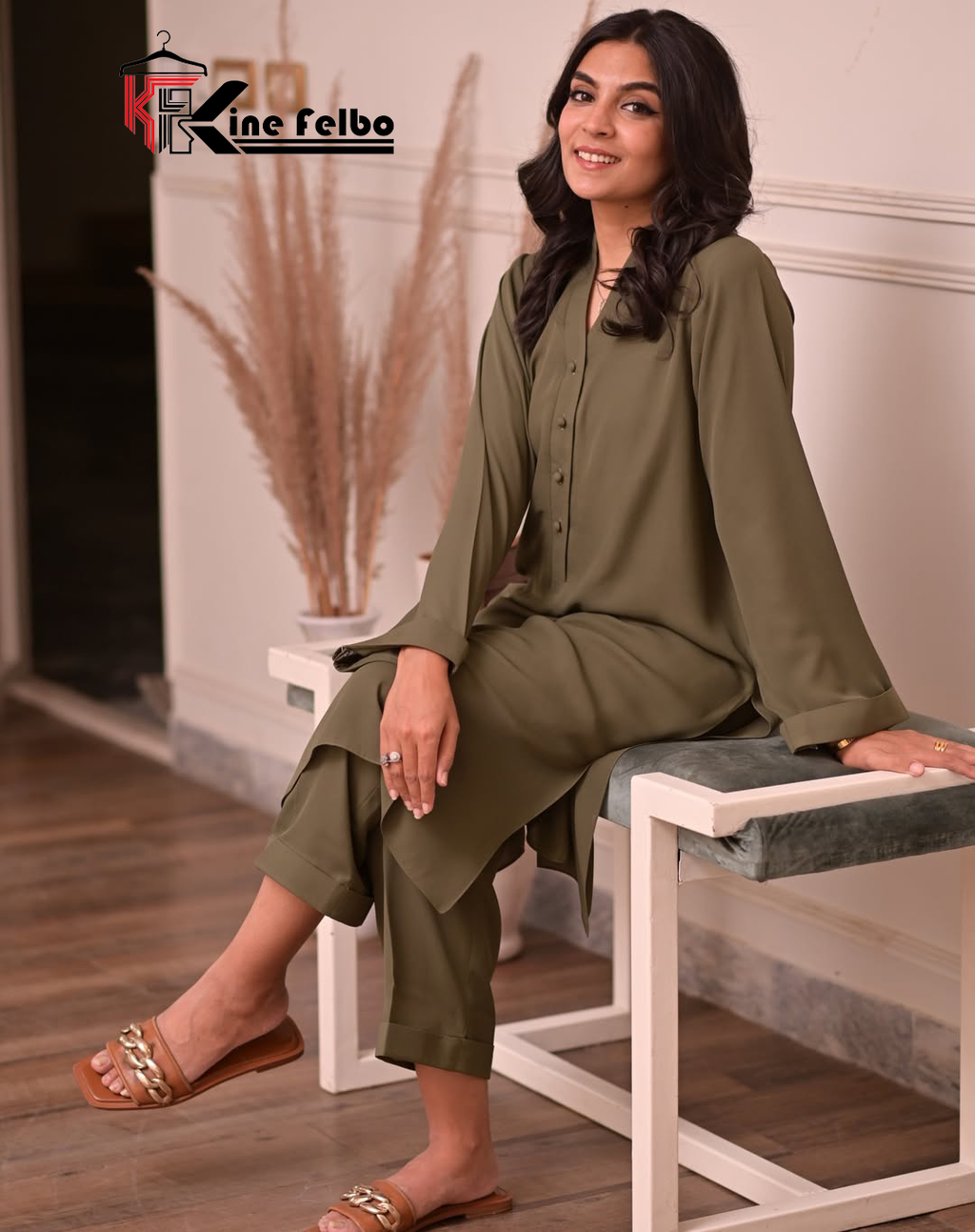 Olive summer special Long Kurti