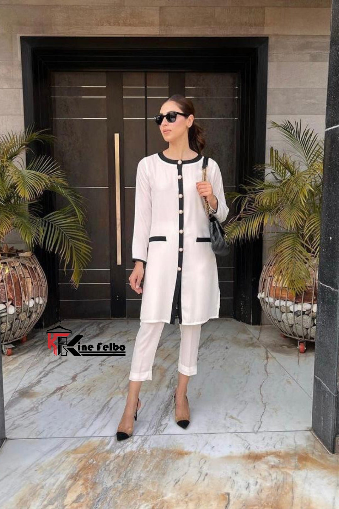 Luxury Ivory Button Co-Ord